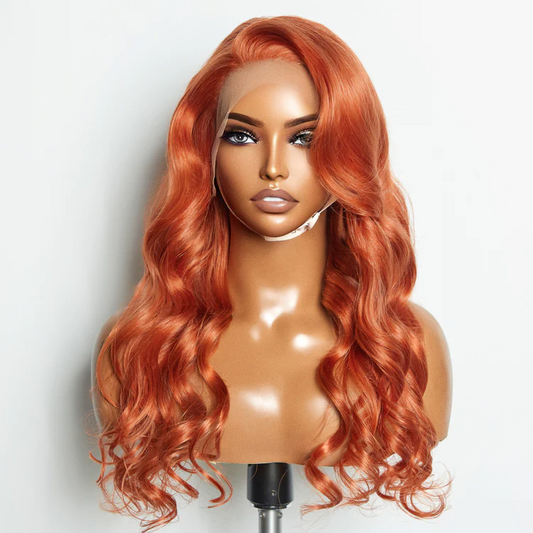 Body Wave Hair Lace Wigs #350 Ginger Lace Frontal Wig For Fashion Girls
