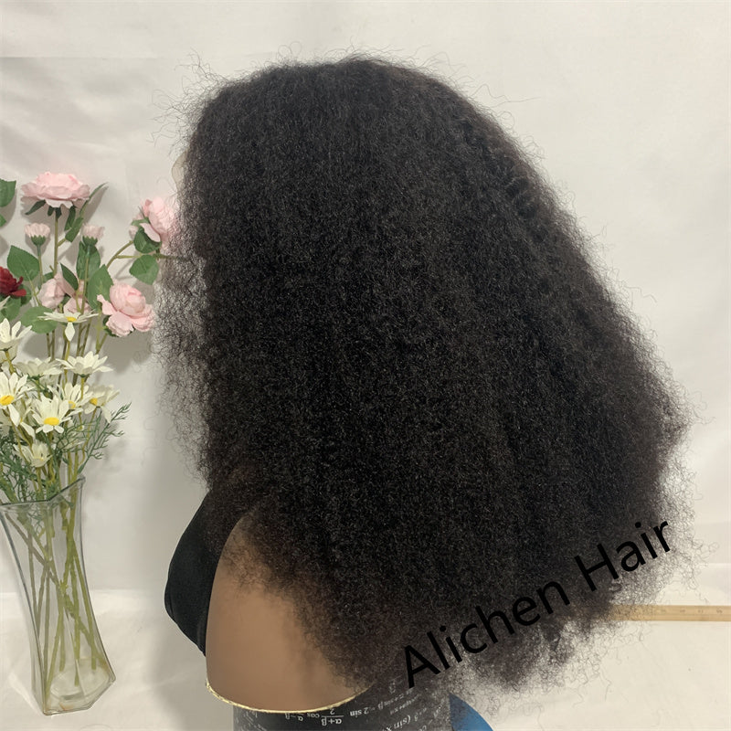 Afro Curly 13x4 Lace Frontal Wig 100% Human Hair Wigs