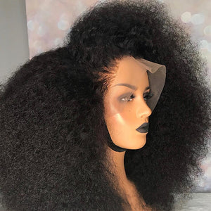 Afro Curly 13x4 Lace Frontal Wig 100% Human Hair Wigs
