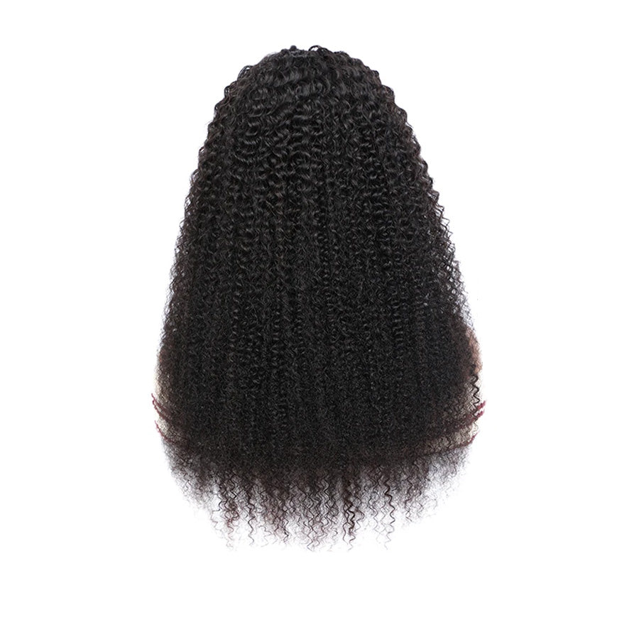 13x4 Lace Front Wigs Virgin Hair Kinky Curly Lace Wigs Natural Black Color √