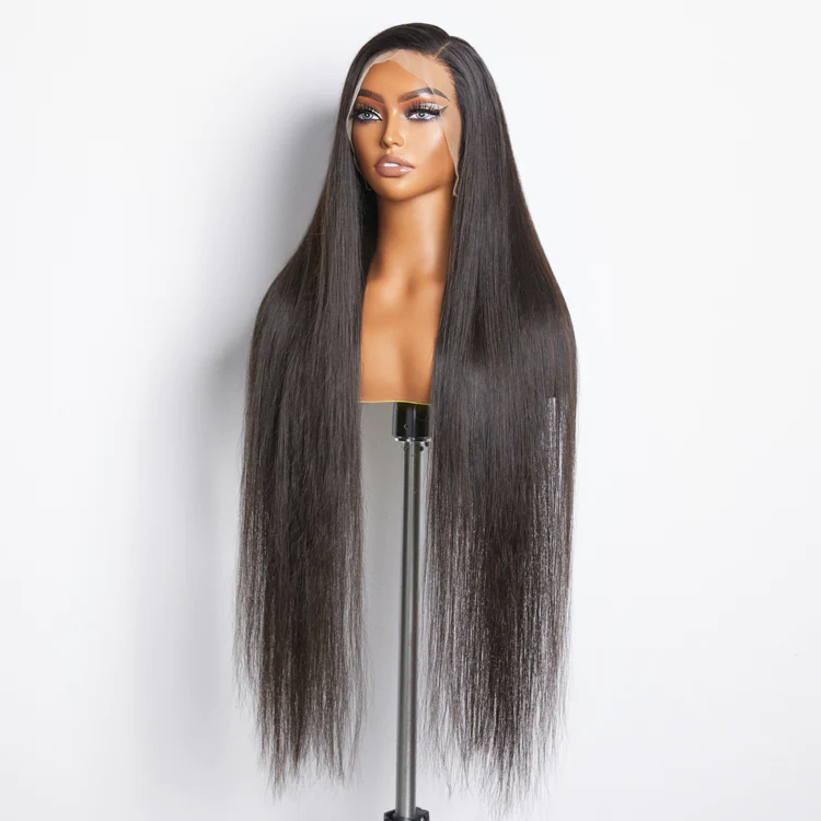 210% Density 13x4 Full Frontal Lace Wig Straight Long Wigs 34inch 36inch 38inch