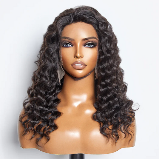 13x4 Lace Front Deep Wave Hair Human Hair Wig