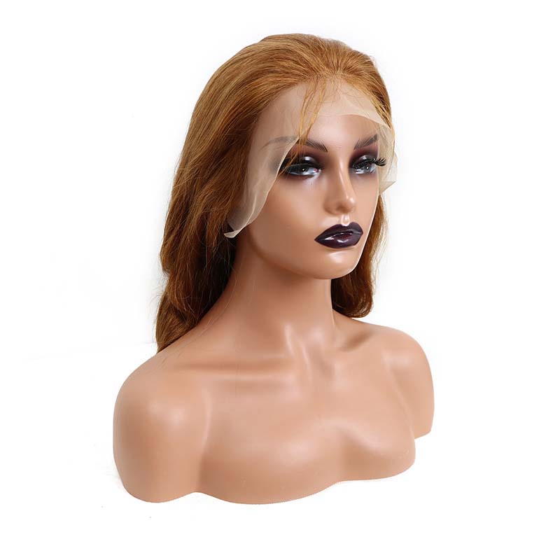 Body Wave Hair Lace Wigs #8 Chestnut Brown Color Lace Frontal Wig