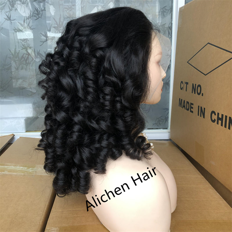 Spring Roll Curly 13x4 Lace Frontal Wig 250% Density NEW IN √