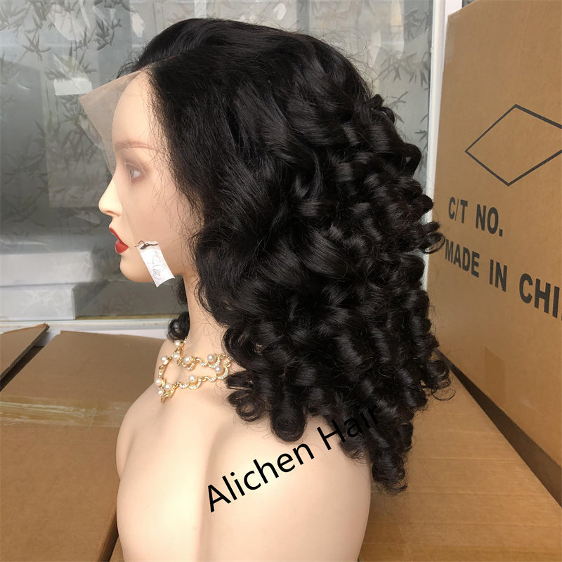 Spring Roll Curly 13x4 Lace Frontal Wig 250% Density NEW IN √