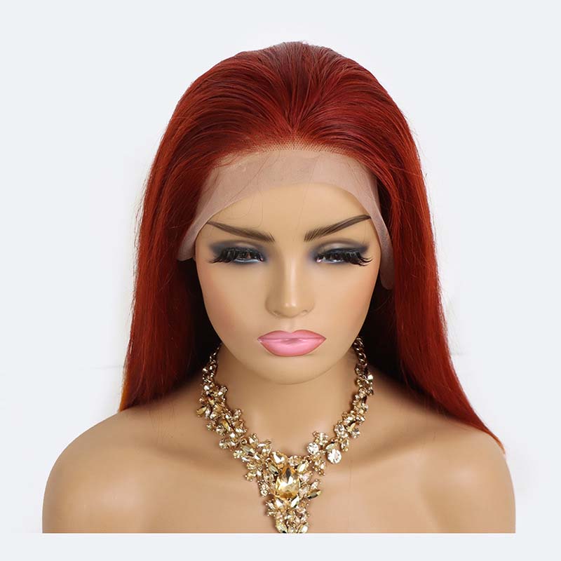Ombre Color Straight Human Hair Wigs Lace Frontal Wigs √