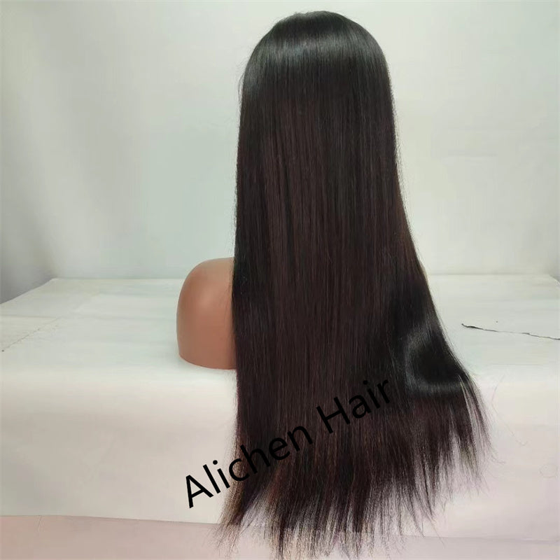 4x4 Lace Closure Wig 180% Density Straight Human Hair Wigs Pre-Plucked With Baby Hair √