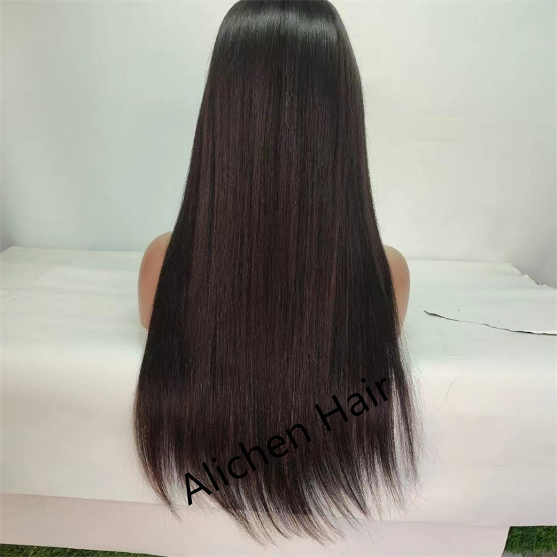 4x4 Lace Closure Wig 180% Density Straight Human Hair Wigs Pre-Plucked With Baby Hair √
