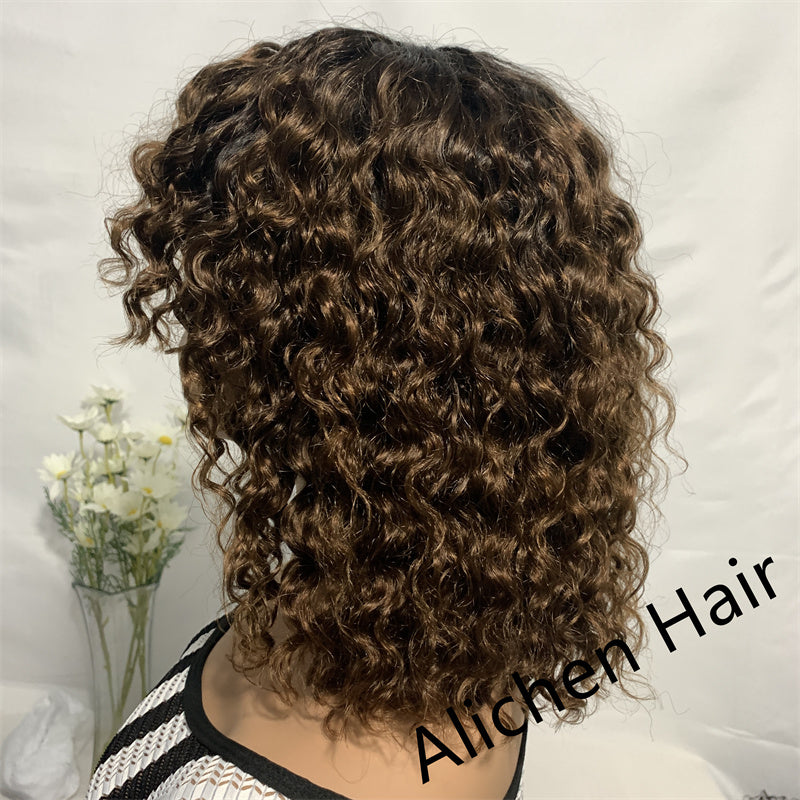 Bob Wigs 210% Density Short Curly Wigs √