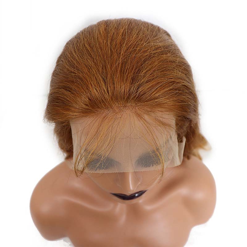 Body Wave Hair Lace Wigs #8 Chestnut Brown Color Lace Frontal Wig