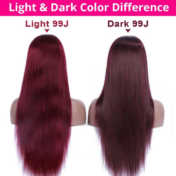 Amazing! Pre Colored #99J Burgundy Frontal Wig | Perfect Color √