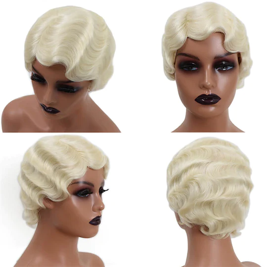 Human Hair Wigs Colored Wigs Cheap No Lace Wigs √