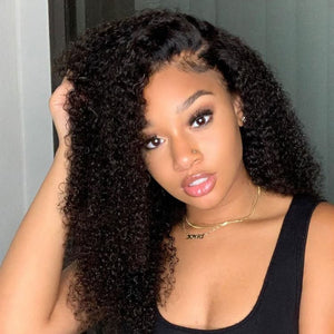 Lace Frontal Wigs 13X4 Lace front Human Hair Wig Kinky Curly Wig √