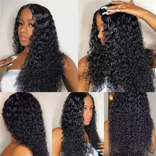 Jerry Curly 13x4 Lace Frontal Wig 250% Density 100% Human Hair Wigs √