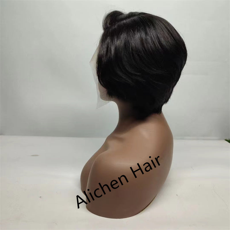 Human Hair Wigs Pixie Cut Short Wigs √