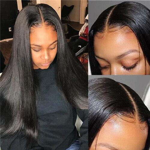 Long Closure Wig 5x5 Lace Closure Human Hair Wigs Straight Lace Wigs √