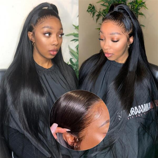 Straight Hair Wig 13x6 Lace Wig Human Hair Lace Front Wigs √