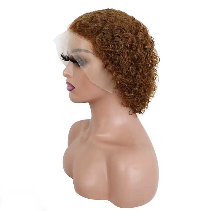 13x4 Lace Front Pixie Wigs Virgin Hair Short Curly Wigs Lace Frontal Short Human Hair Wig