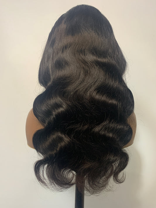250% Density Body Wave Wigs Natural Black Color 13x4 Lace Wig √