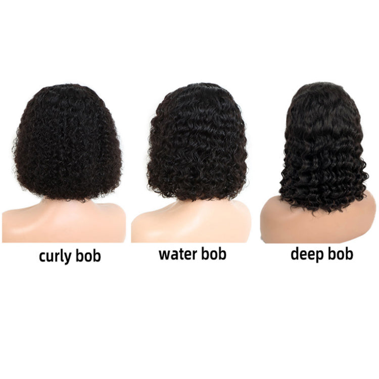 Cheap Brazilian Curly Bob Wigs Human Hair Lace Wigs Short Curly Wig 13x4 Lace Glueless For Women √