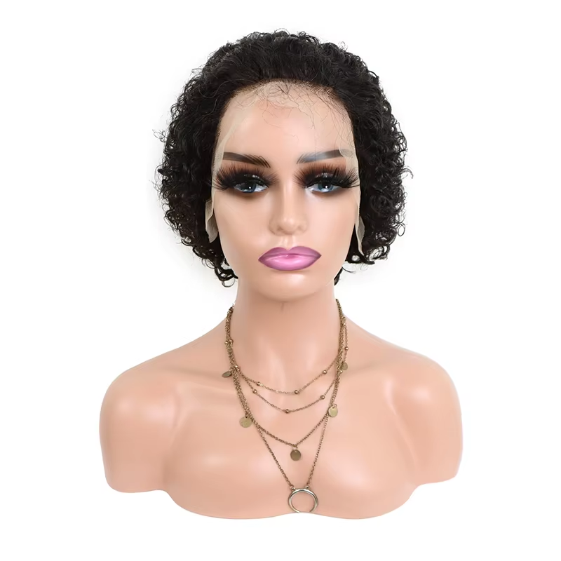 13x4 Lace Front Pixie Wigs Virgin Hair Short Curly Wigs Lace Frontal Short Human Hair Wig