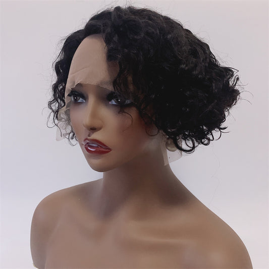 Human Hair Wigs  Short Curly Wigs √