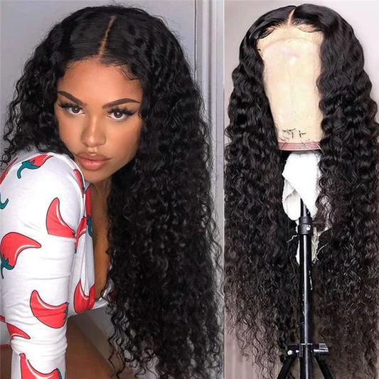 Deep Wave Wig Pre Plucked Affordable Human Hair Lace Front Wigs 5x5  Lace Closure Wigs √