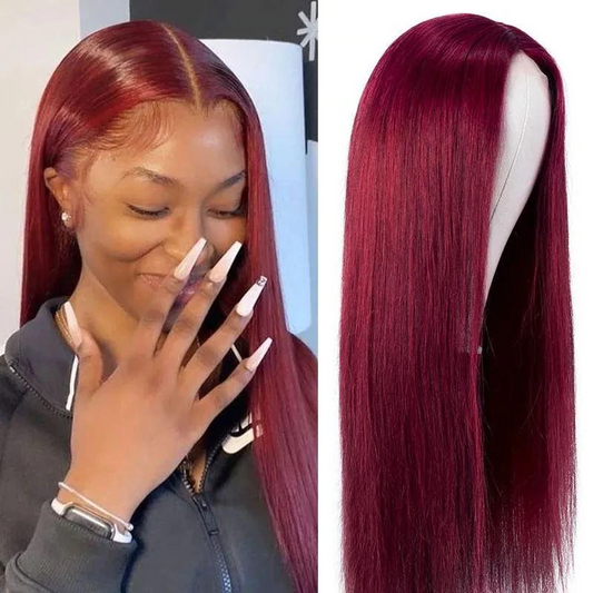 Amazing! Pre Colored  #99J Burgundy Frontal Wig | Perfect Color √