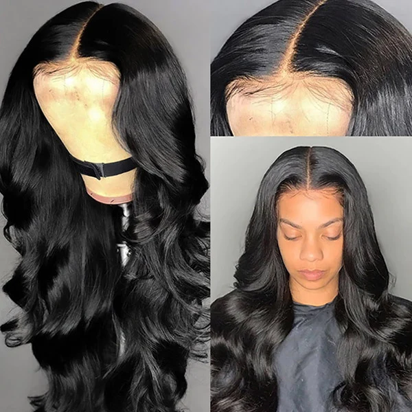 5x5 Lace Closure Wig Human Hair Wigs Body Wave Wig 30 Inch √