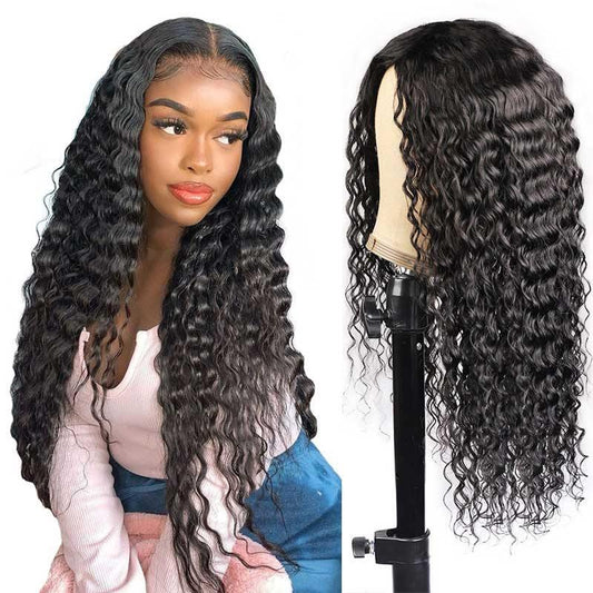Deep Wave Lace Closure Wigs High Quality Human Hair Wigs 4x4 Lace Closure Wigs √
