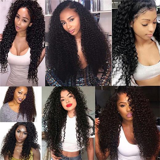 Jerry Curly 4x4 Closure Wig Natural Hairlines 210% Density  Lace Closure Thick Wigs √