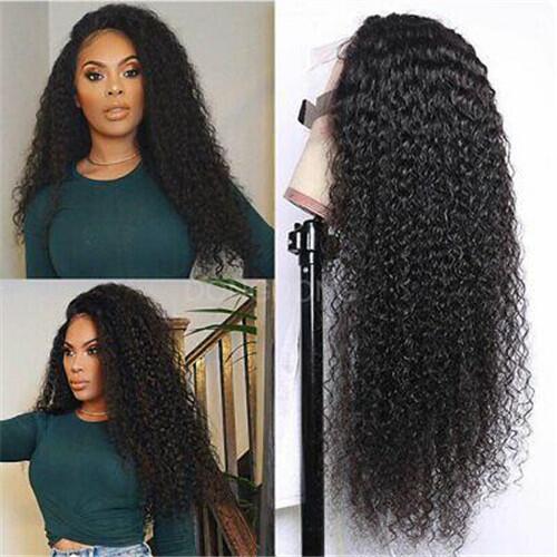 Jerry Curly 13x4 Lace Frontal Wig 250% Density 100% Human Hair Wigs √