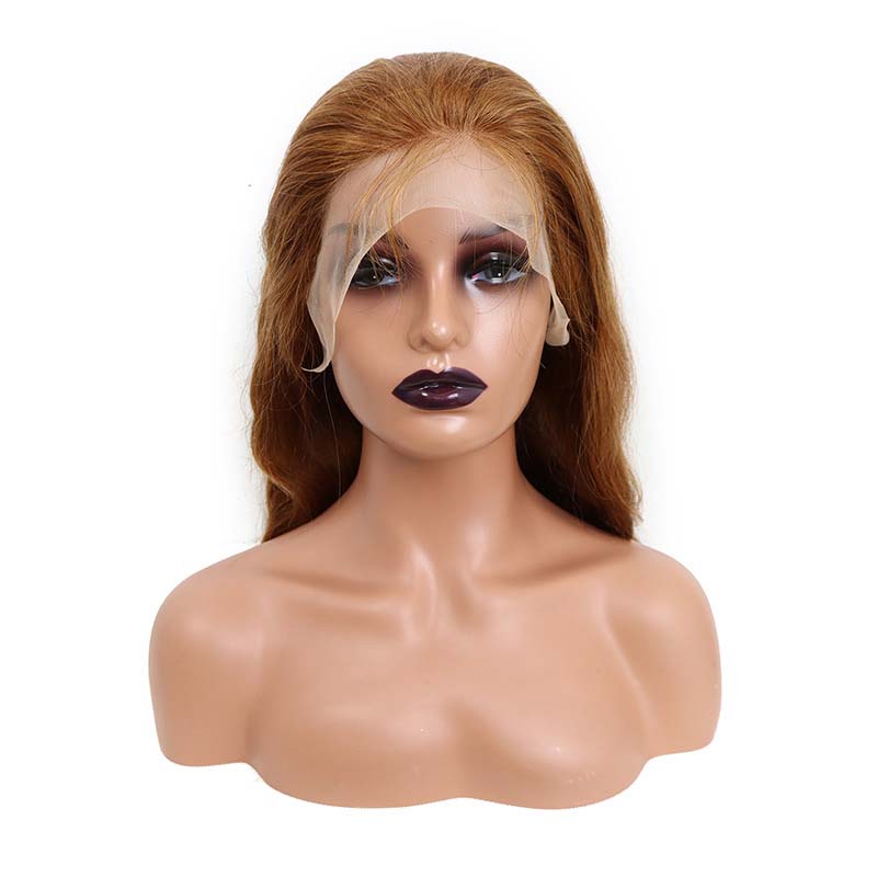 Body Wave Hair Lace Wigs #8 Chestnut Brown Color Lace Frontal Wig