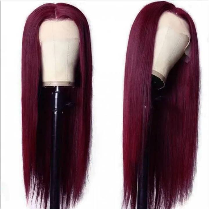 Amazing! Pre Colored  #99J Burgundy Frontal Wig | Perfect Color √